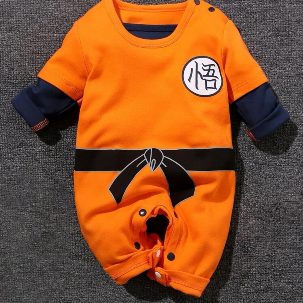 Yierying Baby Boy Chinese letters & Graphic print 2 in 1 jumpsuit